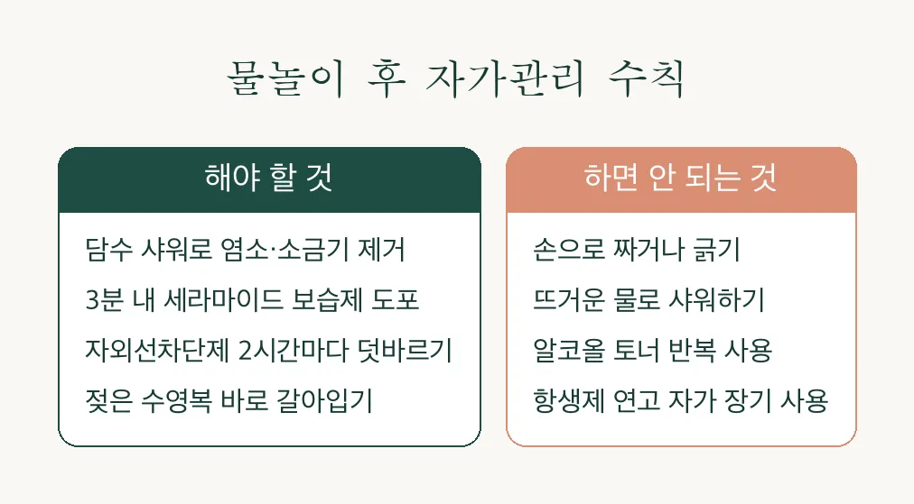 여름 수영장 바다 후 피부, 물놀이 며칠 지나 뾰루지 났다면 모낭염일 수 있습니다 관련 이미지 4